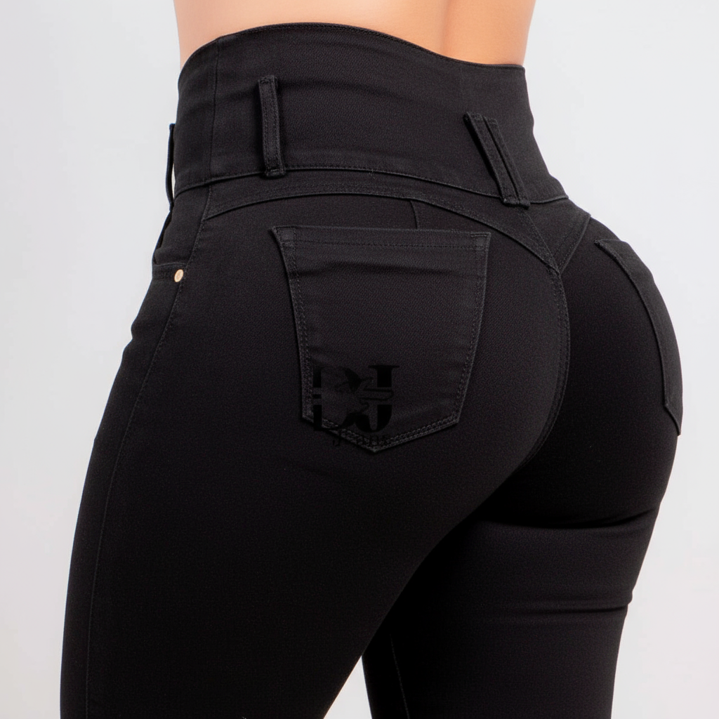 Jeans Negro 3 Botones