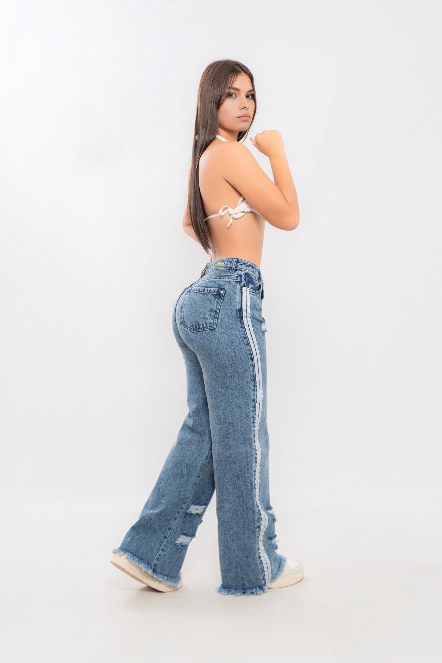 Jeans Cargo Corte Recto Premium