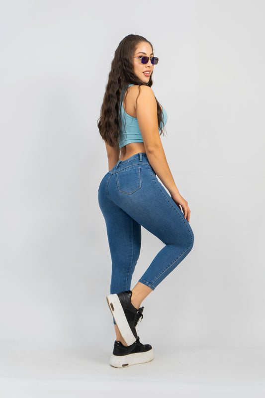 Jeans Skinny estilo pretina oculta