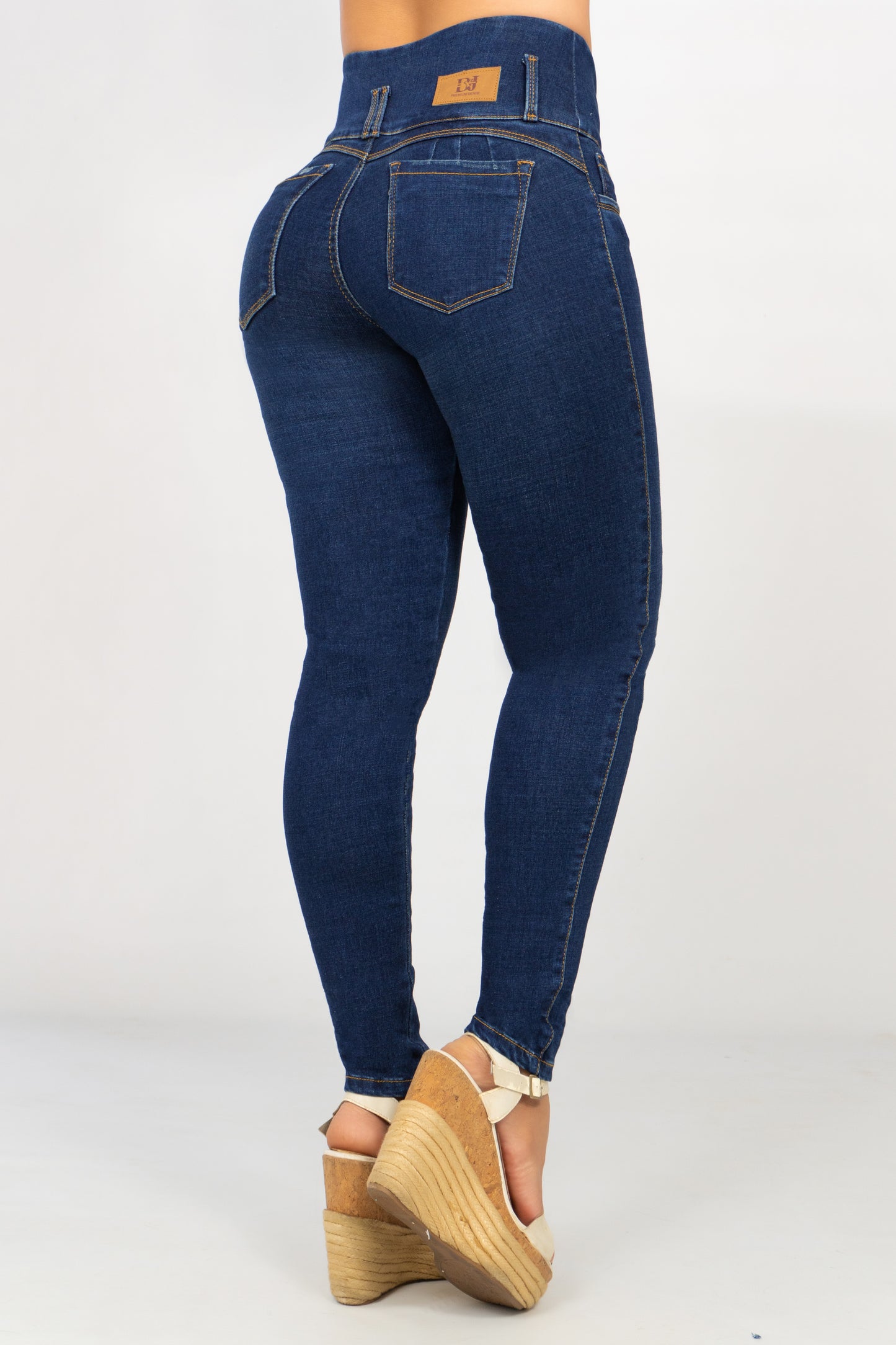 Pack x3 Jeans Control Abdomen Azul Claro, Medio y Oscuro
