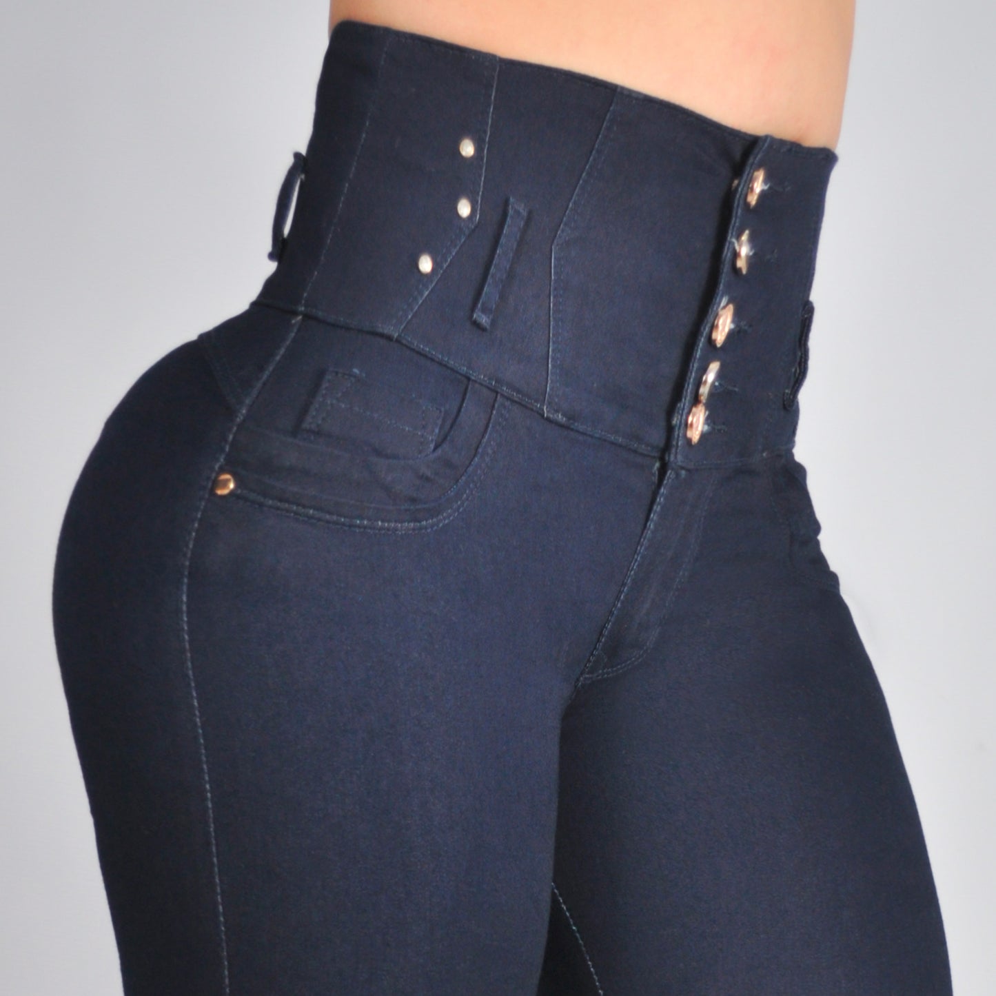 Jeans Control Abdomen 5 Botones