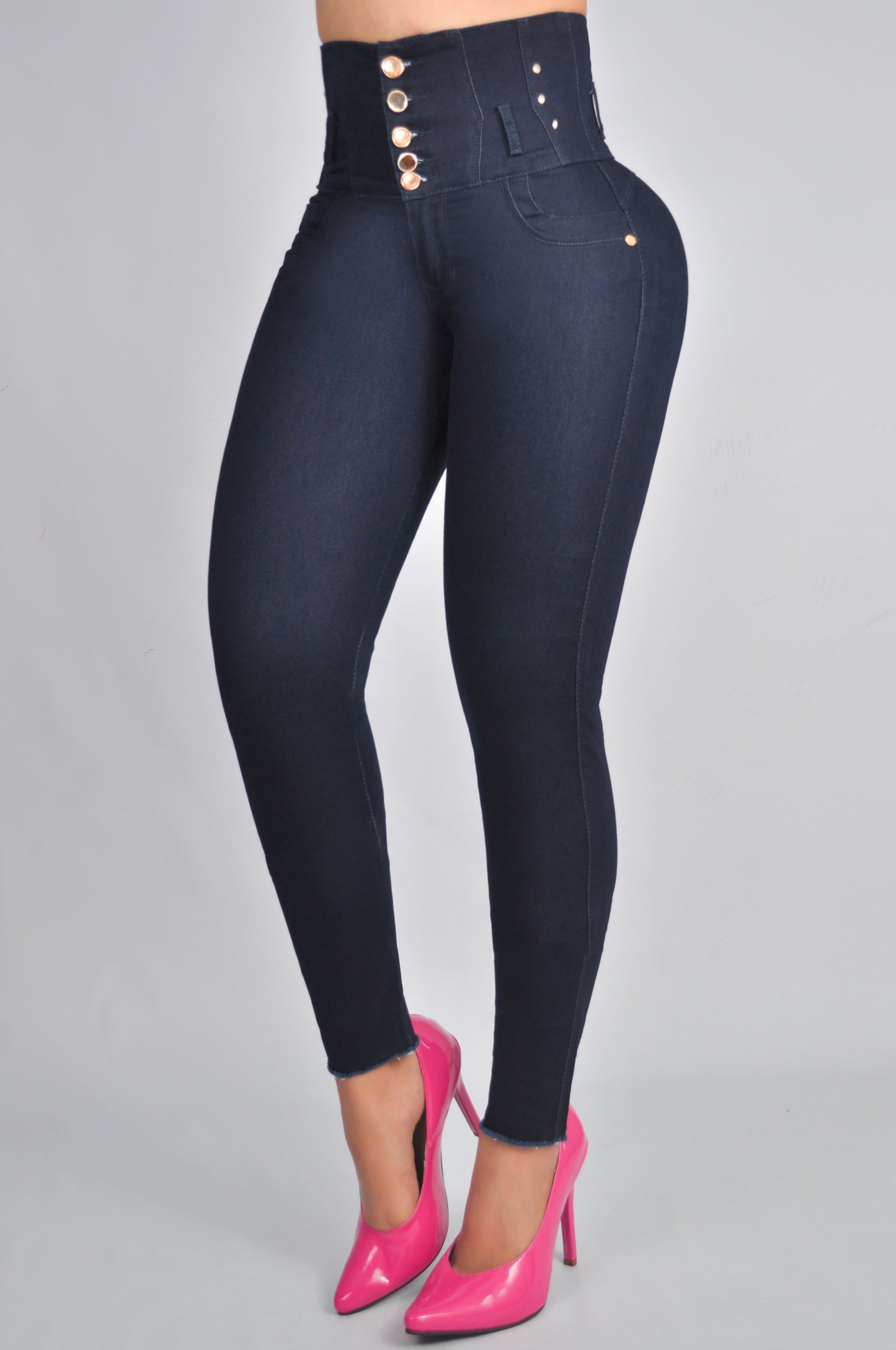 Jeans Control Abdomen 5 Botones