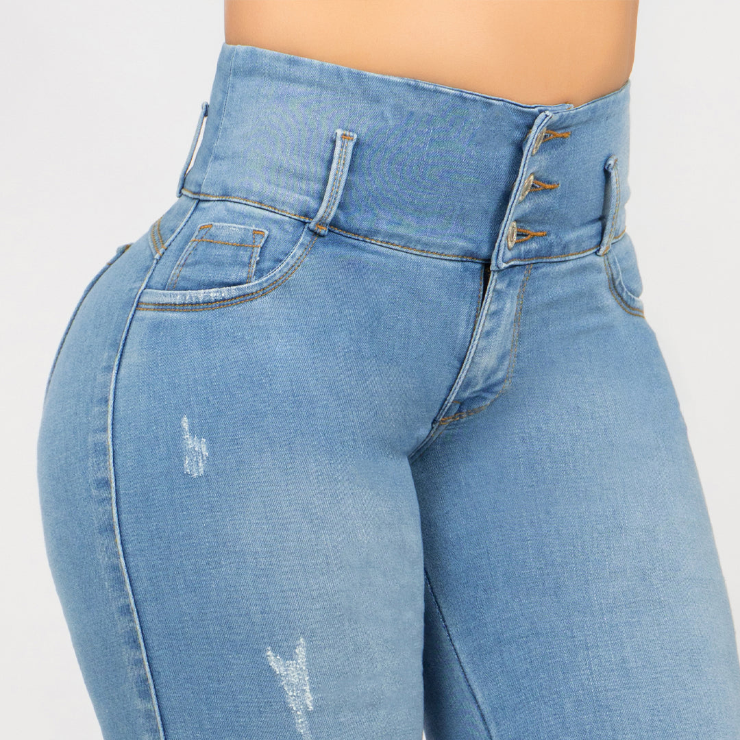 Jeans Azul Claro Control Abdomen
