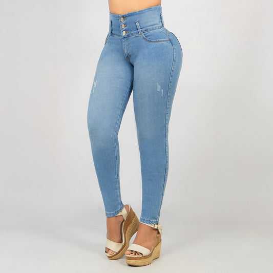 Jeans Azul Claro Control Abdomen