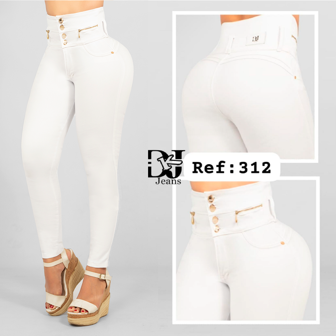 Jeans Control Abdomen Con Faja Interna
