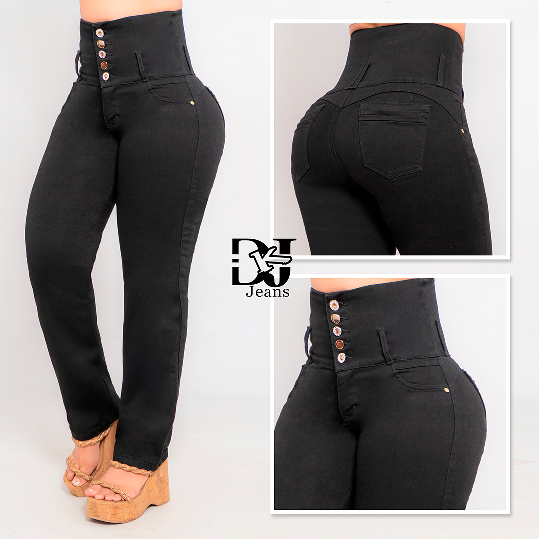 Jeans Control Abdomen Con Faja Interna
