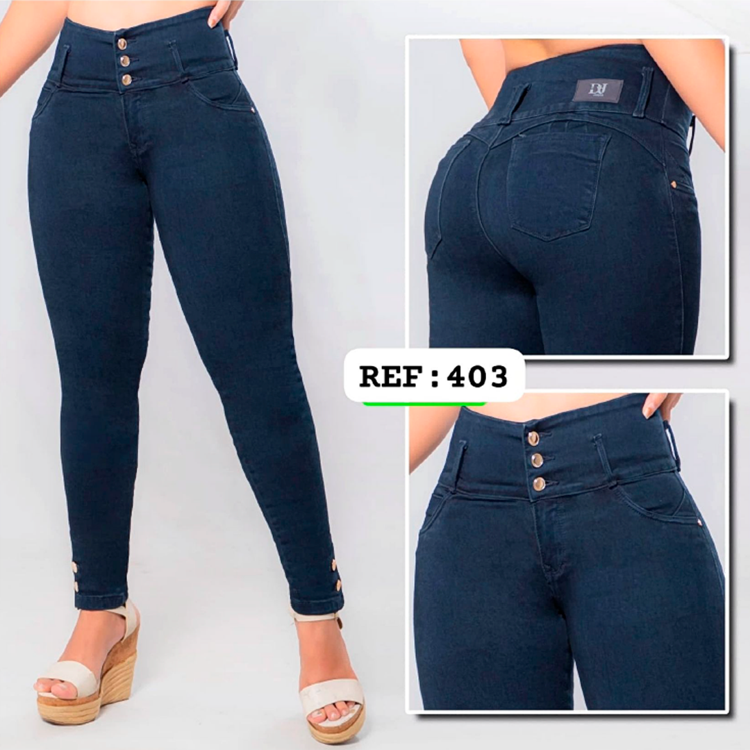 Jeans Control Abdomen Con Faja Interna