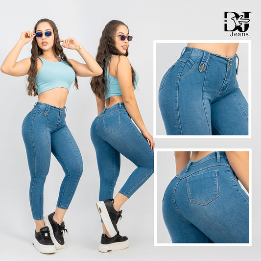 Jeans Skinny estilo pretina oculta