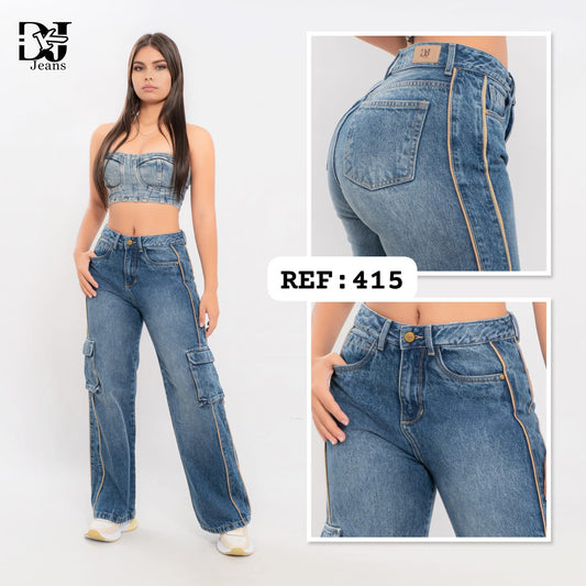 Jean Cargo de Dama Premium
