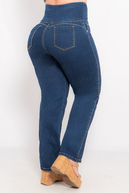 Jeans Control Abdomen 5 Botones