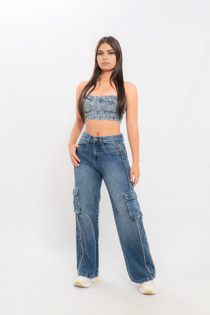 Jean Cargo de Dama Premium