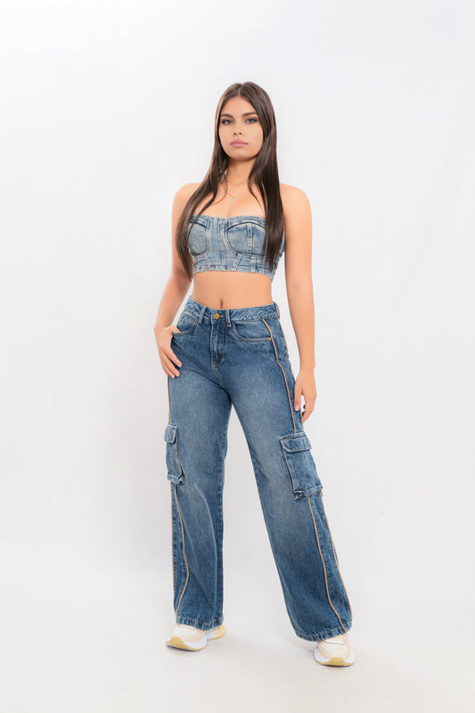 Jean Cargo de Dama Premium