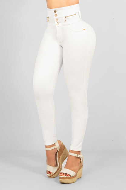 Pack 3 Jeans Exclusivos Blanco Gris y Negro