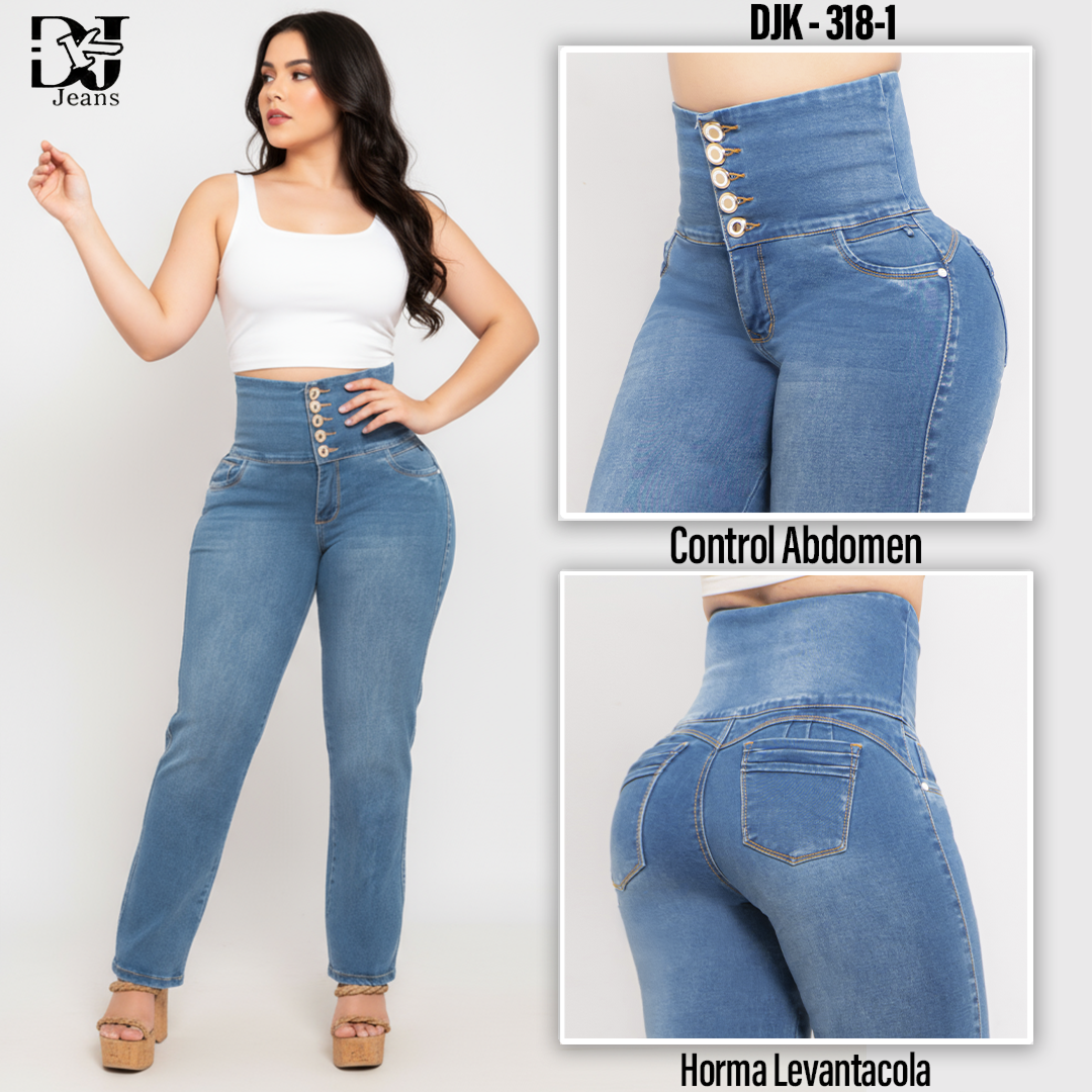 Pack x3 Jeans Dama Tiro Alto