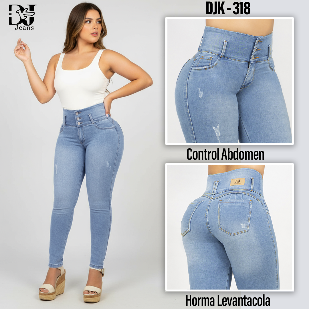 Pack x3 Jeans Dama Tiro Alto