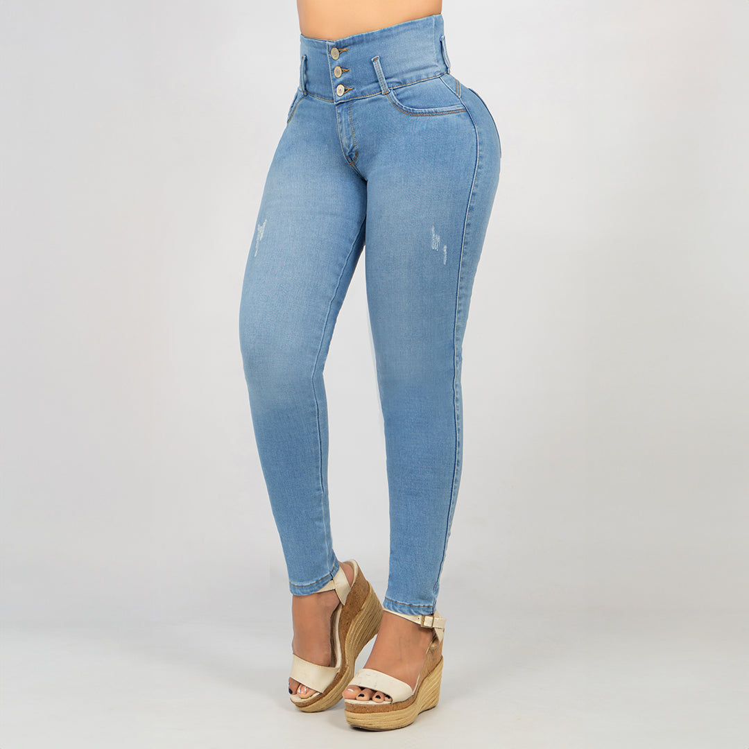 Jeans Azul Claro Control Abdomen