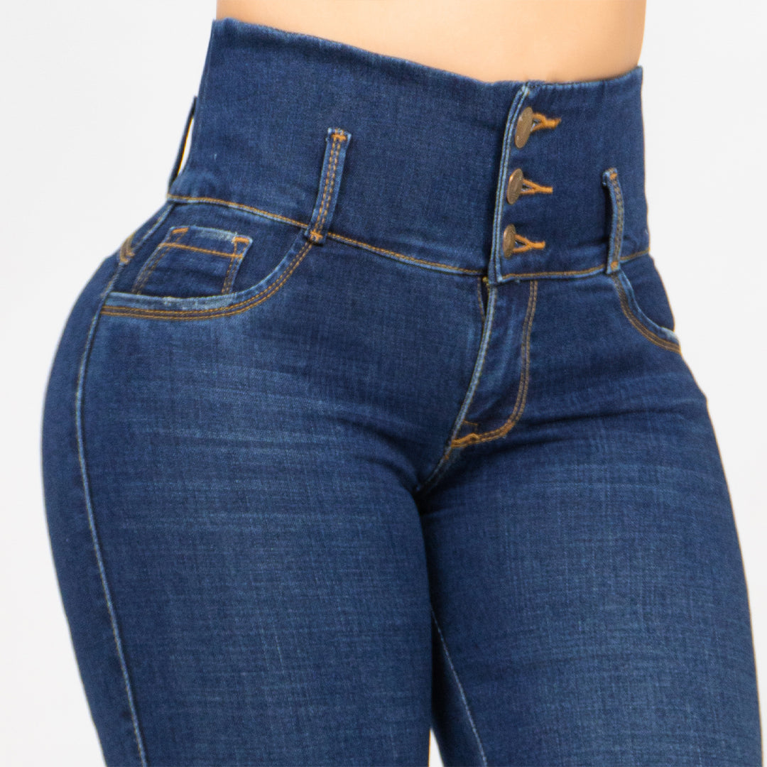 Jeans Azul Oscuro Control Abdomen