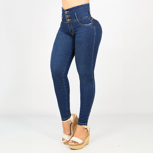 Jeans Azul Oscuro Control Abdomen