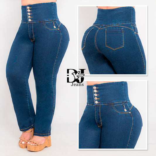Jeans Control Abdomen 5 Botones