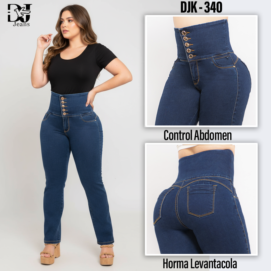 Pack x3 Jeans Dama Tiro Alto