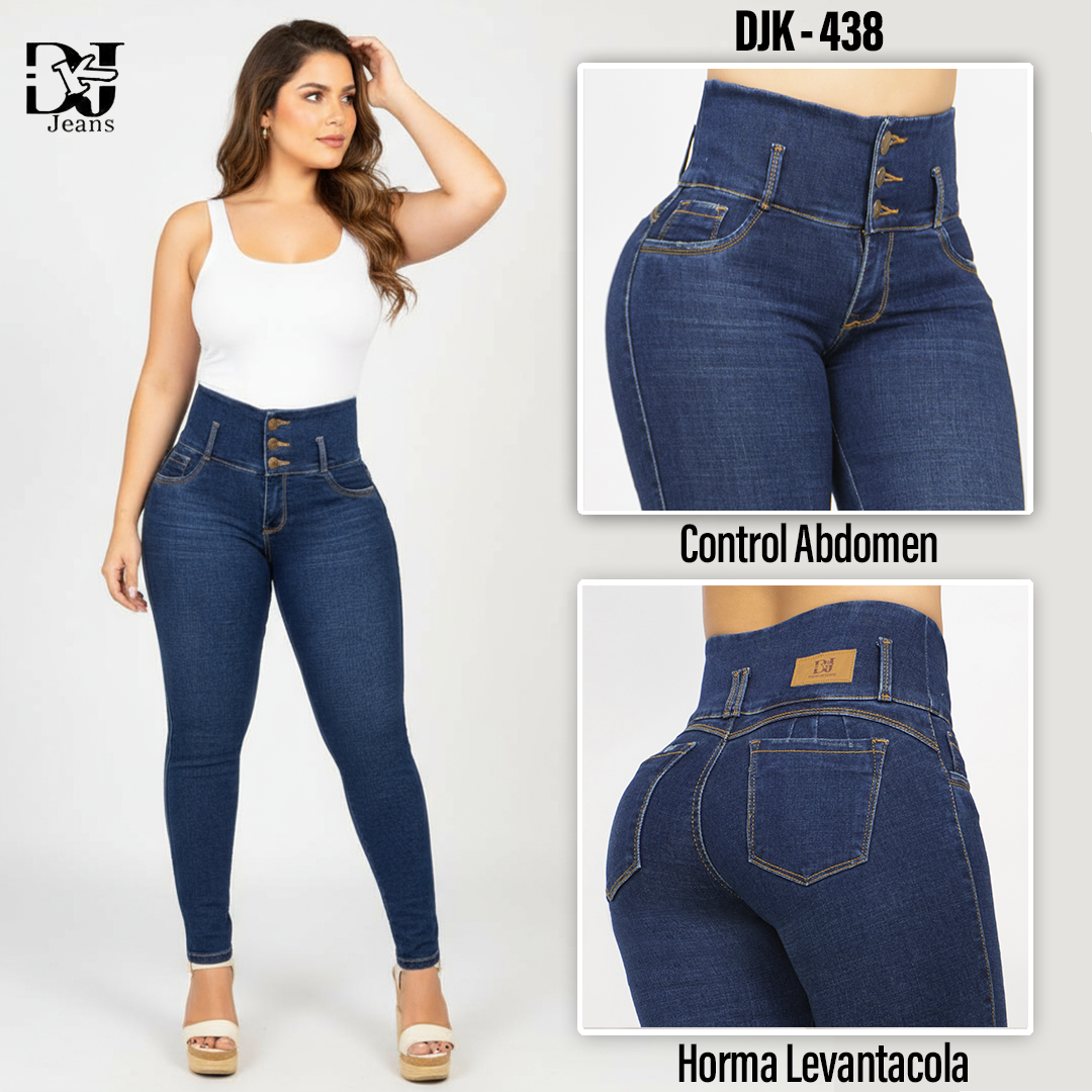 Jeans Azul Oscuro Control Abdomen