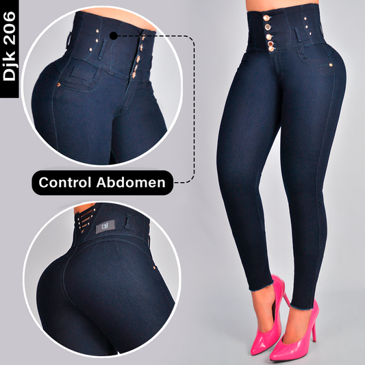 Jeans Control Abdomen 5 Botones