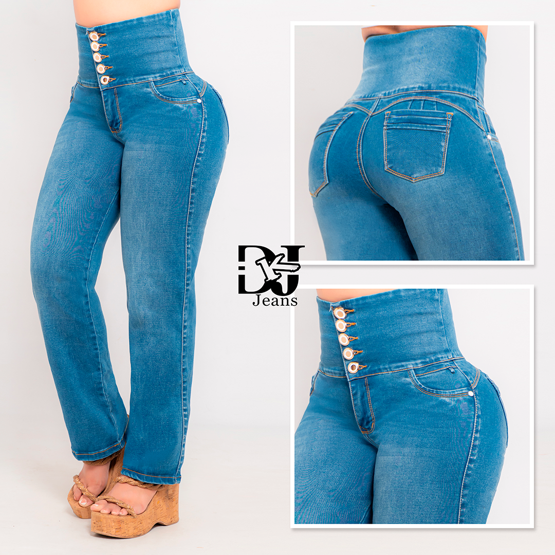 Jeans Control Abdomen Con Faja Interna