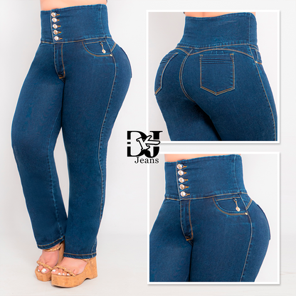 Jeans Control Abdomen Con Faja Interna
