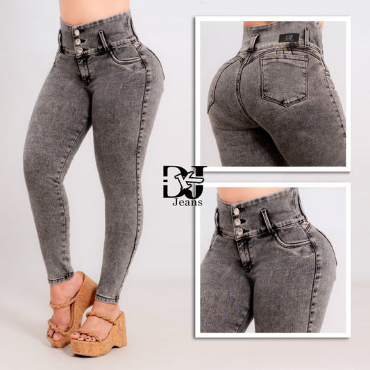 Jeans Gris Humo 3 Botones