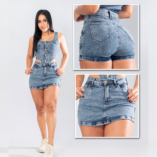 Crot Top + Falda Short