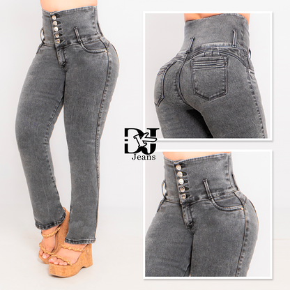 Jeans Control Abdomen Con Faja Interna