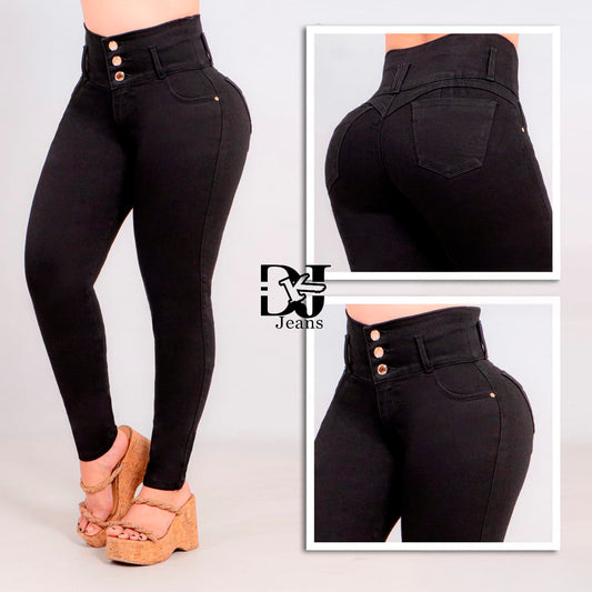 Jeans Negro 3 Botones